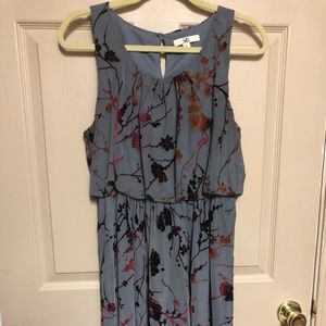 Ya Los Angeles Gray Dress with Velvet Accents